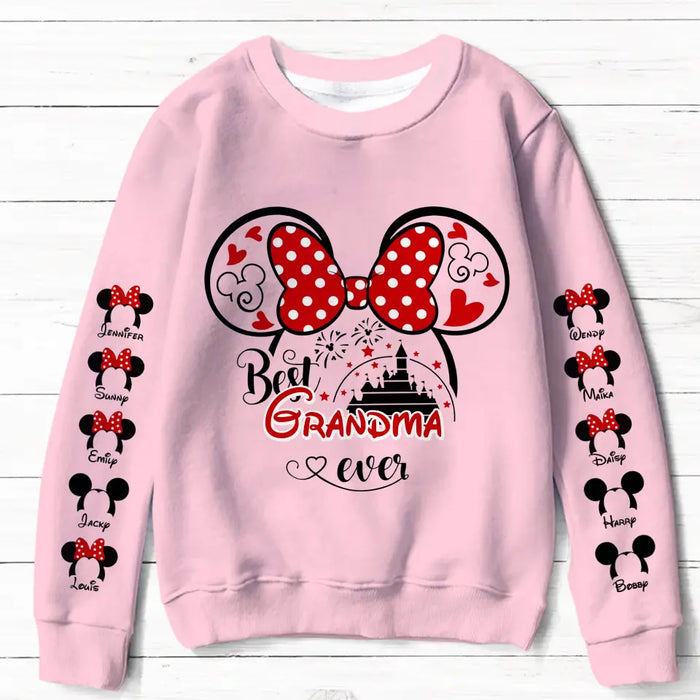 Personalized Grandma/Mom AOP Sweater - Up to 10 Kids - Mother's Day Gift Idea For Grandma/Mother