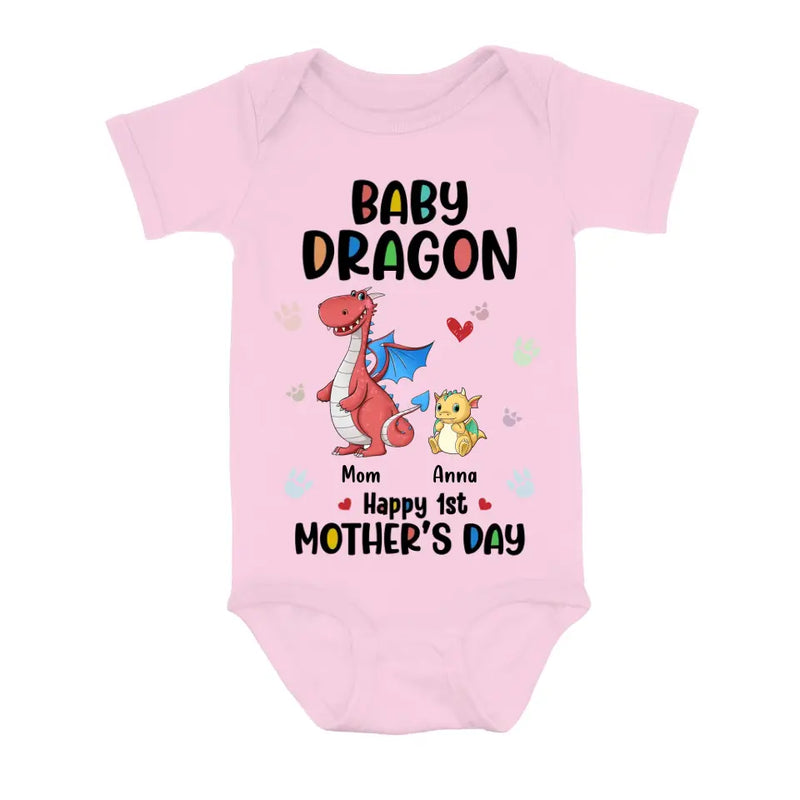 Personalized Dragon Shirt/Baby Onesie - Gift Idea For Mother's Day - Mother Of Dragon Happy 1st Mother's Day