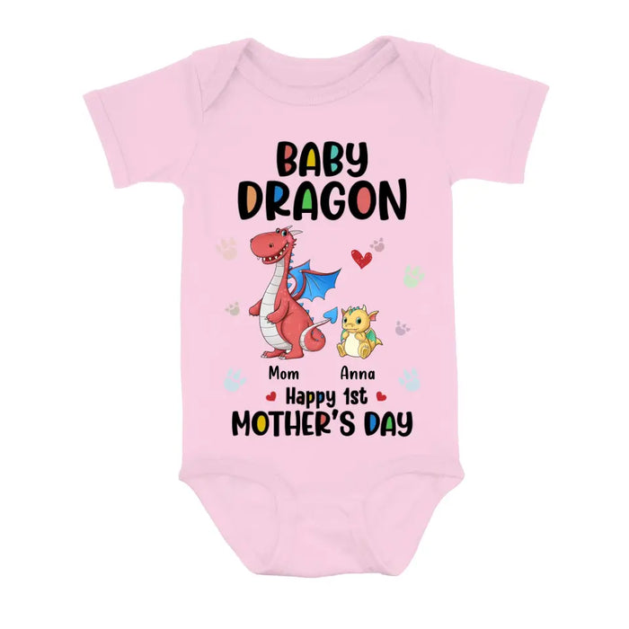 Personalized Dragon Shirt/Baby Onesie - Gift Idea For Mother's Day - Mother Of Dragon Happy 1st Mother's Day