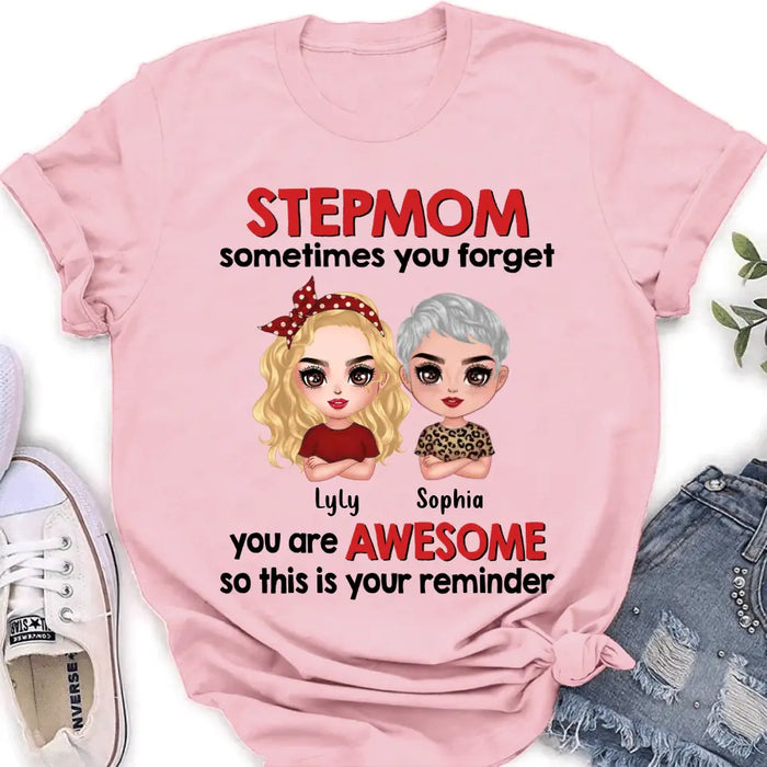 Personalized Mom & Daughter Shirt/Hoodie - Mother's Day Gift Idea To Stepmom