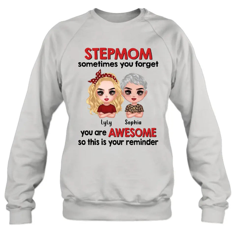 Personalized Mom & Daughter Shirt/Hoodie - Mother's Day Gift Idea To Stepmom