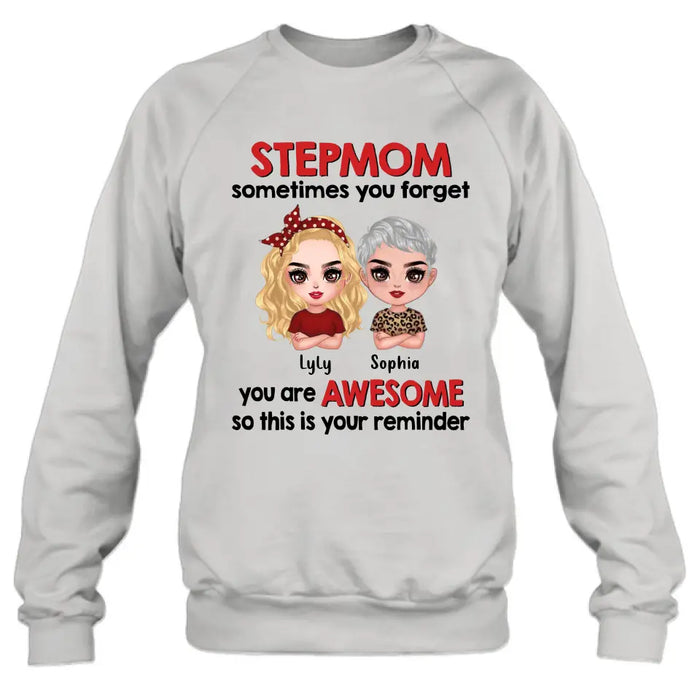 Personalized Mom & Daughter Shirt/Hoodie - Mother's Day Gift Idea To Stepmom