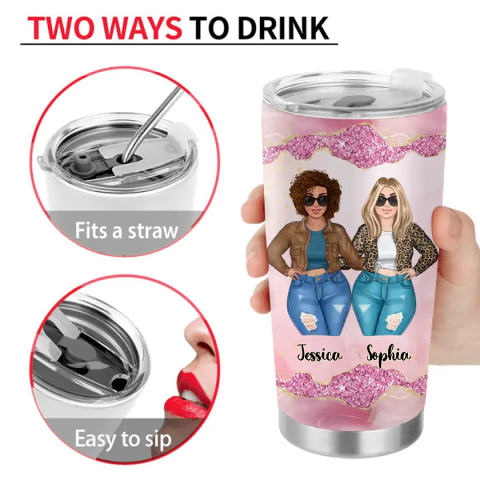 Personalized Mom Daughter Tumbler - Gift Idea For Mother's Day - Mom You're My Favorite Bitch To Bitch About Bitches With