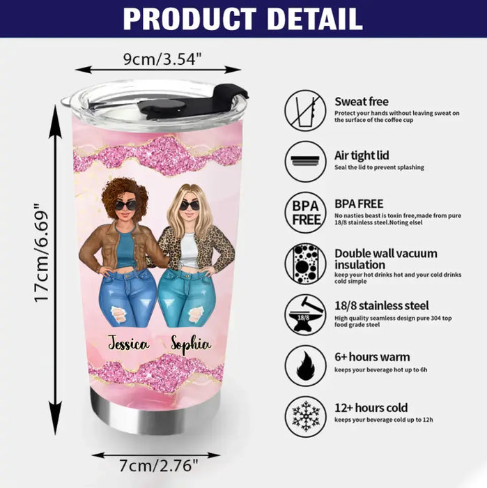 Personalized Mom Daughter Tumbler - Gift Idea For Mother's Day - Mom You're My Favorite Bitch To Bitch About Bitches With