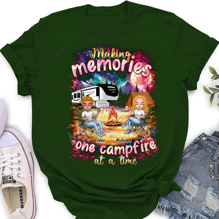 Personalized Camping Shirt/Hoodie - Camping Lovers Gift Idea - Making Memories One Campfire At A Time