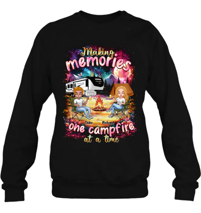 Personalized Camping Shirt/Hoodie - Camping Lovers Gift Idea - Making Memories One Campfire At A Time