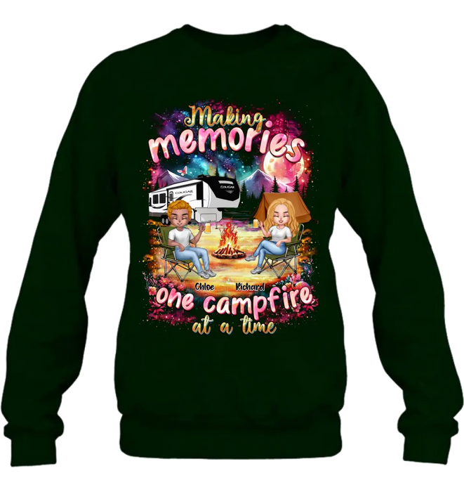Personalized Camping Shirt/Hoodie - Camping Lovers Gift Idea - Making Memories One Campfire At A Time