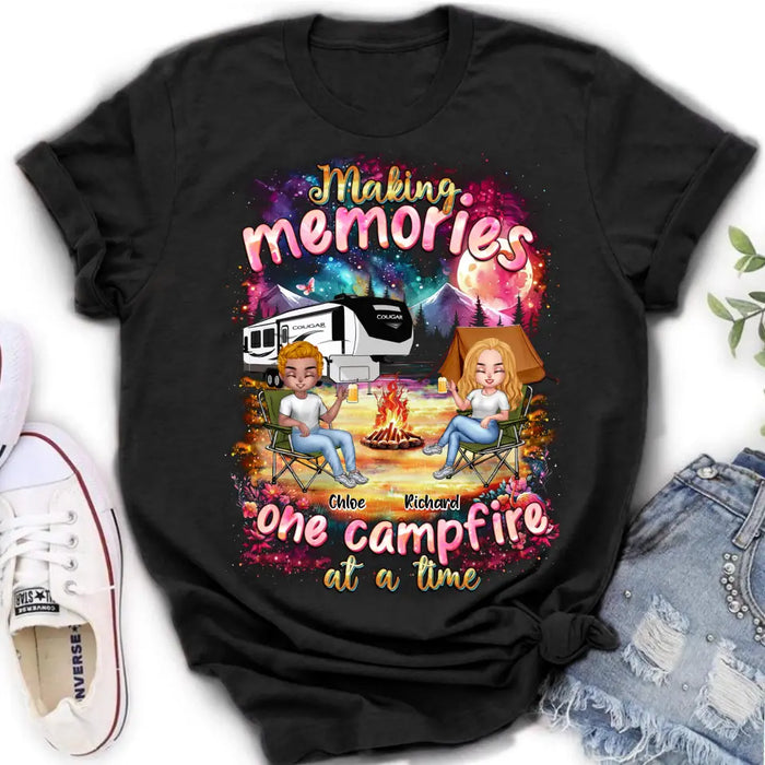 Personalized Camping Shirt/Hoodie - Camping Lovers Gift Idea - Making Memories One Campfire At A Time