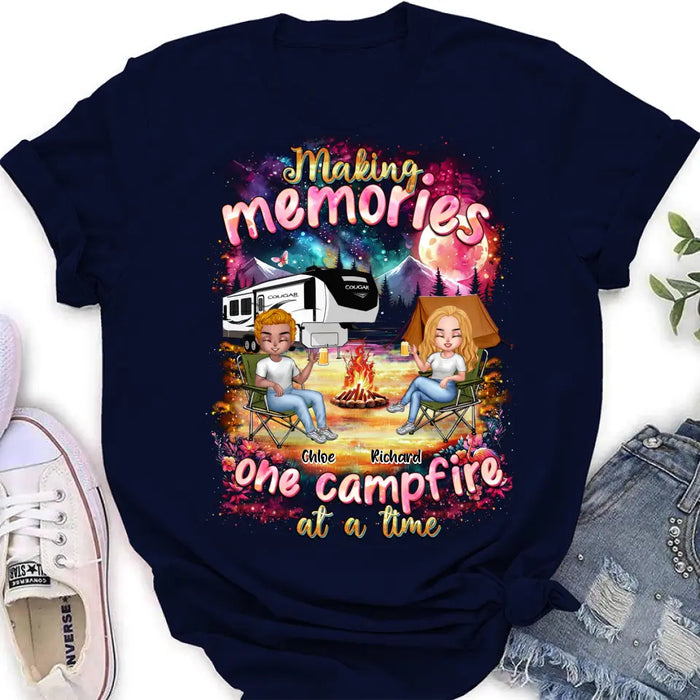 Personalized Camping Shirt/Hoodie - Camping Lovers Gift Idea - Making Memories One Campfire At A Time