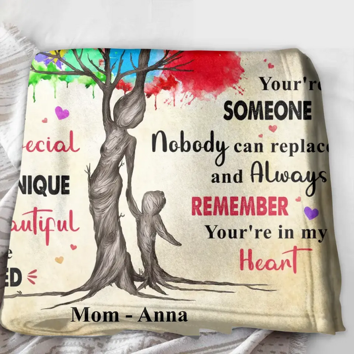 Personalized To My Daughter Quilt/Fleece Throw Blanket/Pillow Cover - Gift Idea From Mother To Daughter - Always Remember You're Special