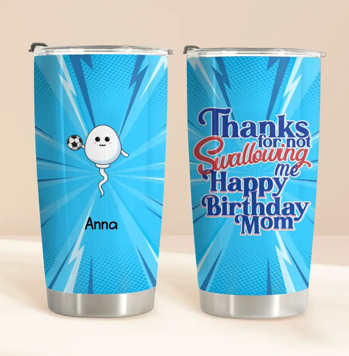 Personalized Sperms Tumbler - Up to 5 Sperms - Gift Idea For Mother's Day - Happy Mother's Day