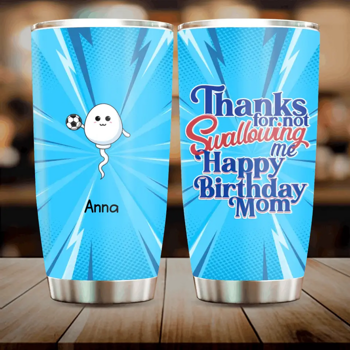 Personalized Sperms Tumbler - Up to 5 Sperms - Gift Idea For Mother's Day - Happy Mother's Day
