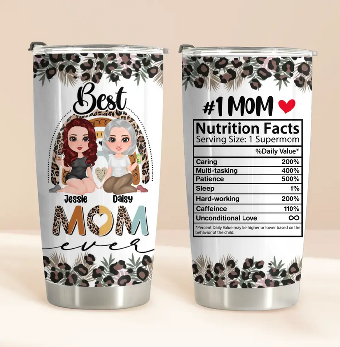 Personalized Mom Tumbler - Mom with up to 3 Children - Mother's Day Gift Idea - Best Mom Ever