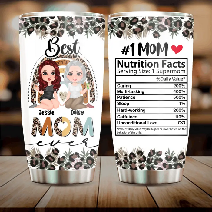 Personalized Mom Tumbler - Mom with up to 3 Children - Mother's Day Gift Idea - Best Mom Ever