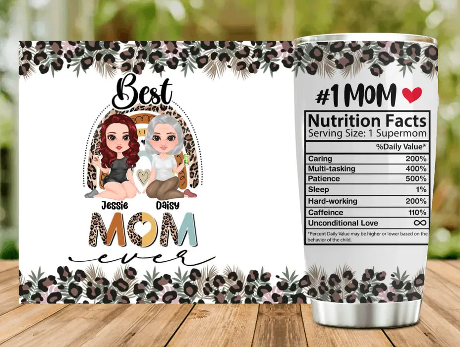 Personalized Mom Tumbler - Mom with up to 3 Children - Mother's Day Gift Idea - Best Mom Ever