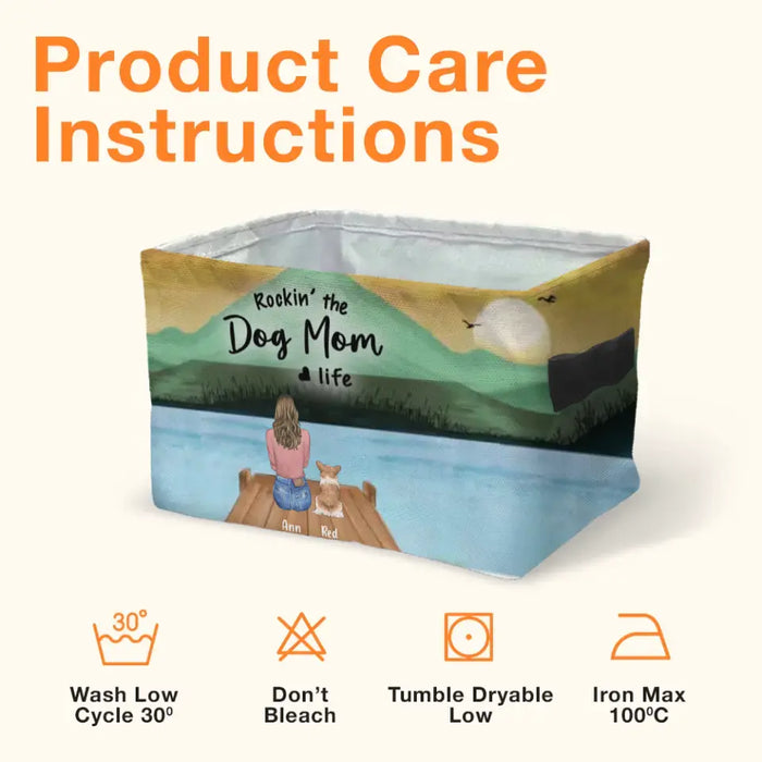 Personalized Dog Mom Storage Box - 
Up to 5 Dogs - Mother's Day Gift For Dog Lovers - Rockin' The Dog Mom Life