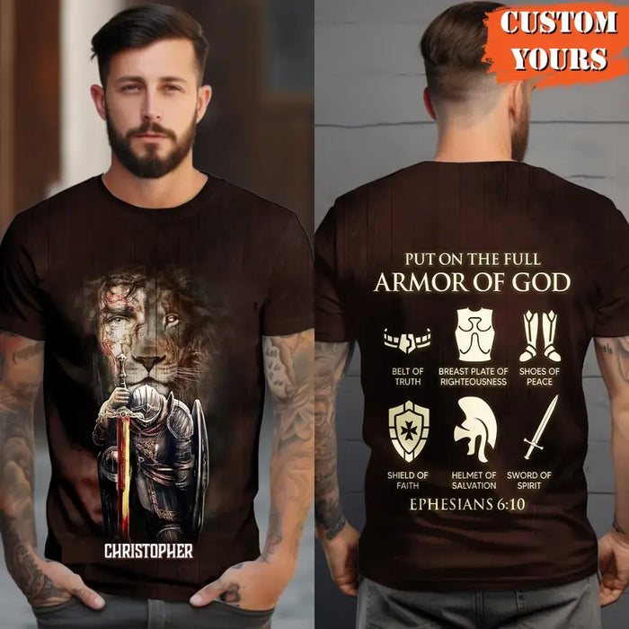 Personalized Armor Of God Unisex T-Shirt - Birthday/Father's Day/Mother's Day Gift Idea