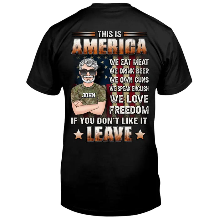 Personalized Veteran Shirt/Hoodie - Gift Idea For Veteran/Father/Family Member - This Is America
