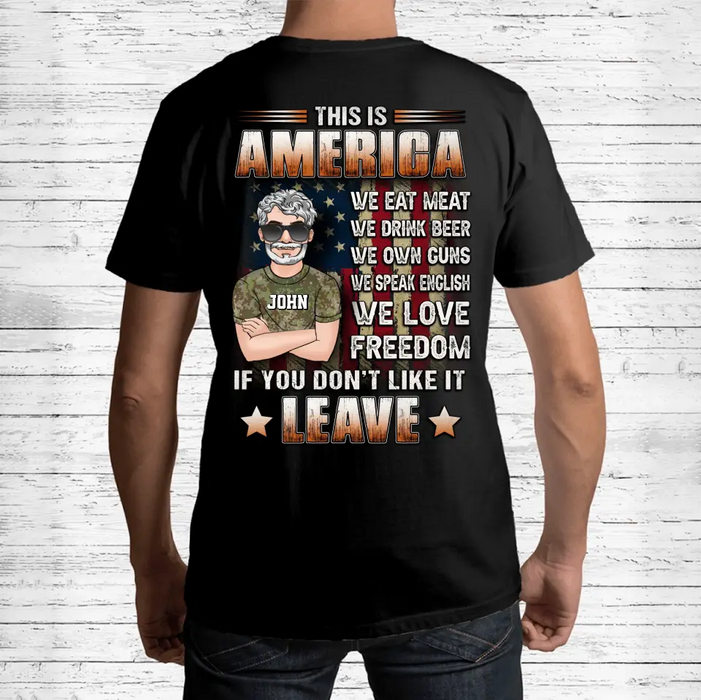 Personalized Veteran Shirt/Hoodie - Gift Idea For Veteran/Father/Family Member - This Is America