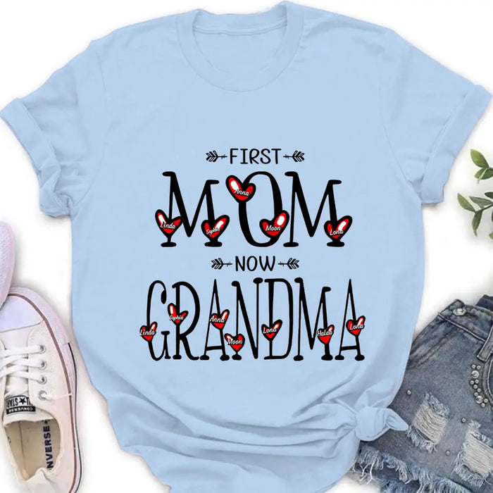 Personalized Mom And Grandma Shirt - Up to 5  Kids & 7 Grandkids - Mother's Day Gift Idea for Mom/Grandma