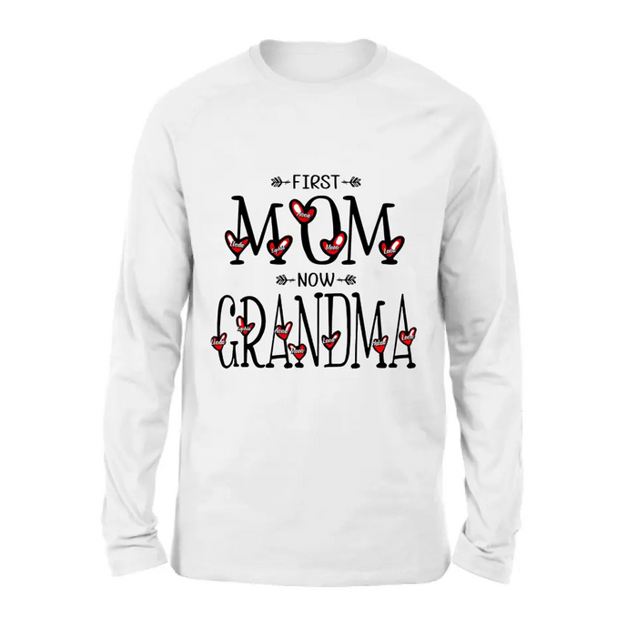 Personalized Mom And Grandma Shirt - Up to 5  Kids & 7 Grandkids - Mother's Day Gift Idea for Mom/Grandma