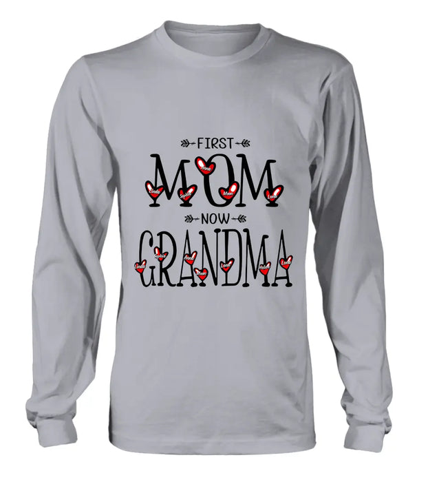 Personalized Mom And Grandma Shirt - Up to 5  Kids & 7 Grandkids - Mother's Day Gift Idea for Mom/Grandma