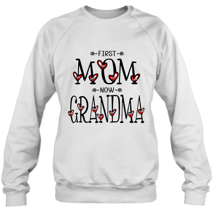 Personalized Mom And Grandma Shirt - Up to 5  Kids & 7 Grandkids - Mother's Day Gift Idea for Mom/Grandma