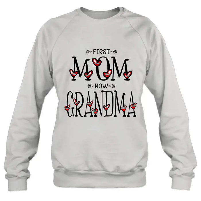 Personalized Mom And Grandma Shirt - Up to 5  Kids & 7 Grandkids - Mother's Day Gift Idea for Mom/Grandma