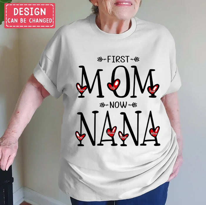 Personalized Mom And Grandma Shirt - Up to 5  Kids & 7 Grandkids - Mother's Day Gift Idea for Mom/Grandma