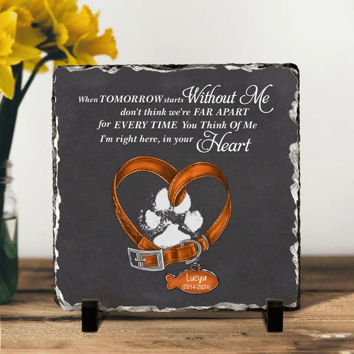 Personalized Memorial Pet Cat Square Lithograph - Gift Idea For Pet Lover/Cat Lovers