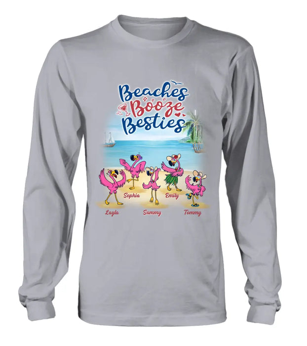 Personalized Beach Besties Shirt/Hoodie - Gift Idea For Besties/Friends/Beach Lovers - Up to 5 Besties  - I Love You To The Beach & Back