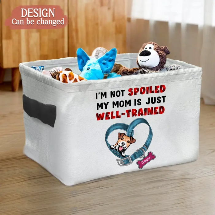 Personalized Dog Storage Box - 
Up to 3 Dogs - Mother's Day/Father's Day Gift for Dog/Cat Lovers - I'm Not Spoiled