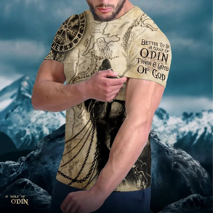 Wolf AOP T-Shirt - Gift Idea for Birthday/Father's Day