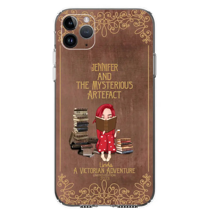 Custom Personalized Reading Girl Phone Case - Gift Idea For Reading Lovers - Mysterious Artefact - Cases For iPhone/Samsung