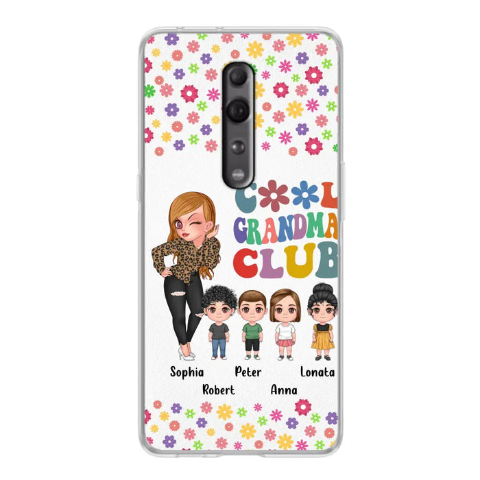 Personalized Cool Grandma Phone Case - Gift Idea For Grandma - Up to 4 Kids - Cases For Oppo/Xiaomi/Huawei