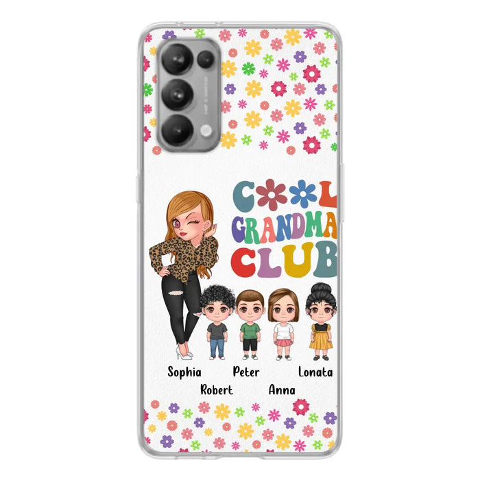 Personalized Cool Grandma Phone Case - Gift Idea For Grandma - Up to 4 Kids - Cases For Oppo/Xiaomi/Huawei