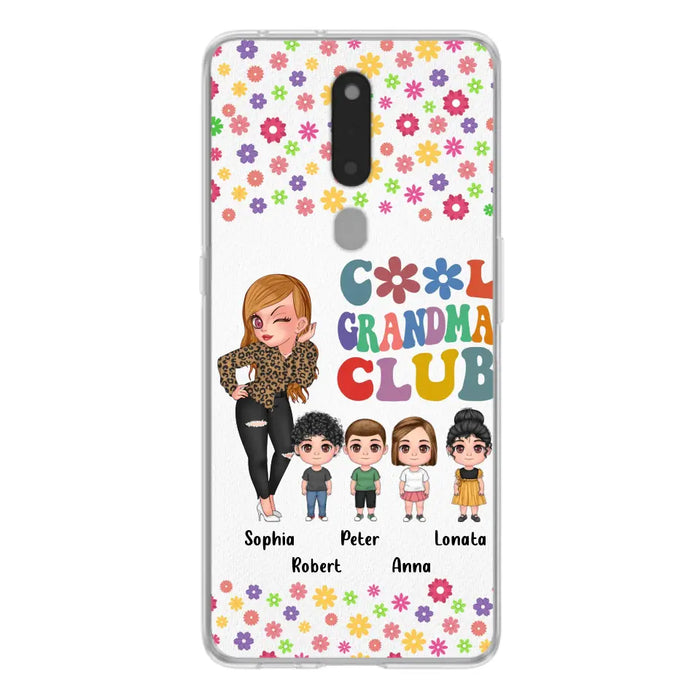 Personalized Cool Grandma Phone Case - Gift Idea For Grandma - Up to 4 Kids - Cases For Oppo/Xiaomi/Huawei