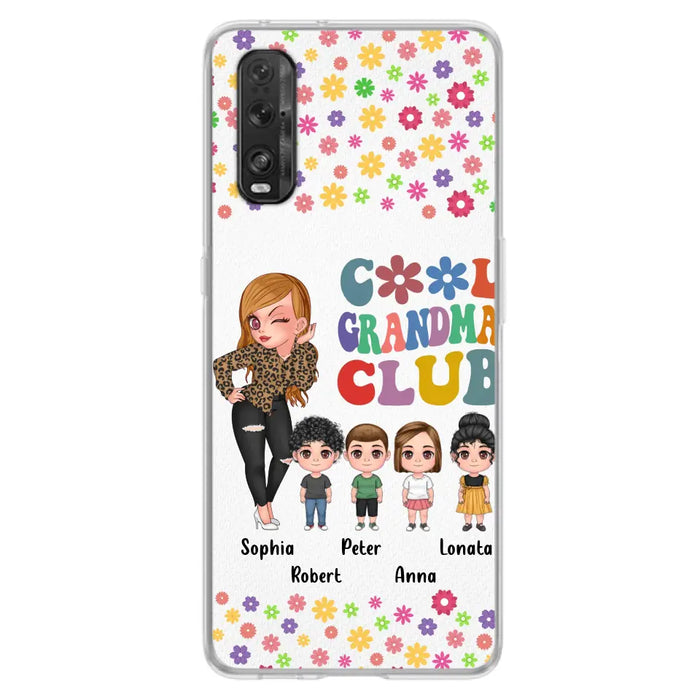 Personalized Cool Grandma Phone Case - Gift Idea For Grandma - Up to 4 Kids - Cases For Oppo/Xiaomi/Huawei
