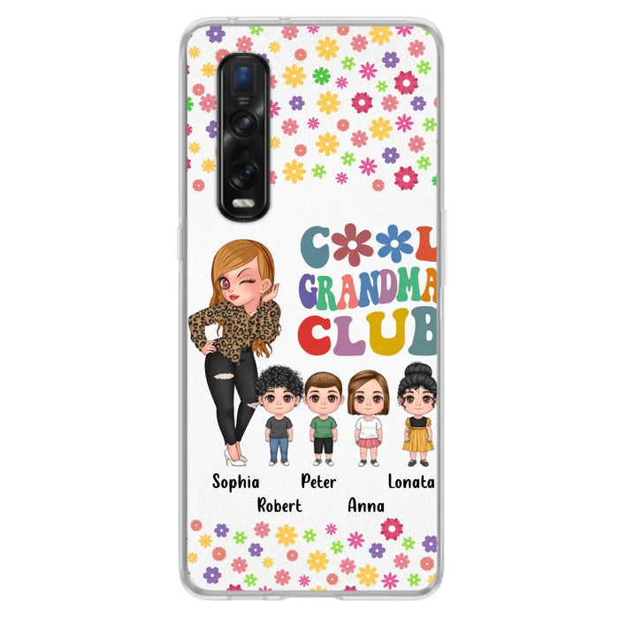 Personalized Cool Grandma Phone Case - Gift Idea For Grandma - Up to 4 Kids - Cases For Oppo/Xiaomi/Huawei