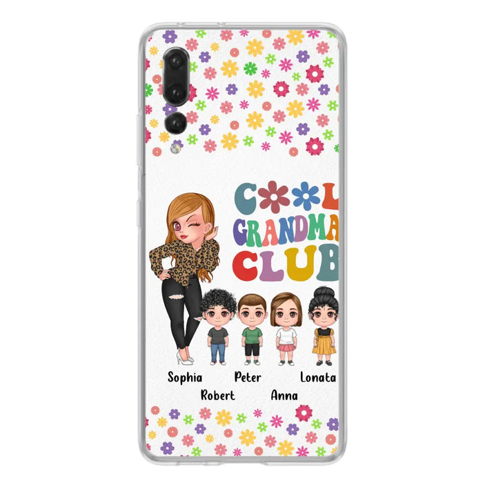 Personalized Cool Grandma Phone Case - Gift Idea For Grandma - Up to 4 Kids - Cases For Oppo/Xiaomi/Huawei
