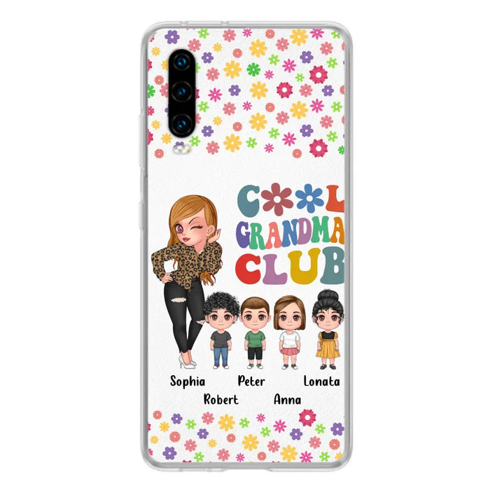 Personalized Cool Grandma Phone Case - Gift Idea For Grandma - Up to 4 Kids - Cases For Oppo/Xiaomi/Huawei
