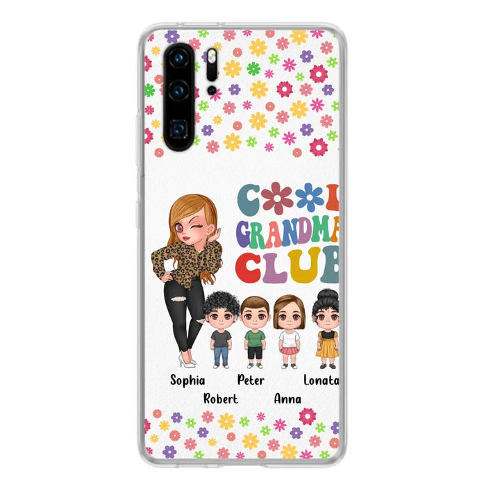Personalized Cool Grandma Phone Case - Gift Idea For Grandma - Up to 4 Kids - Cases For Oppo/Xiaomi/Huawei