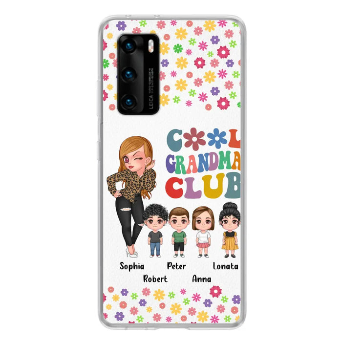 Personalized Cool Grandma Phone Case - Gift Idea For Grandma - Up to 4 Kids - Cases For Oppo/Xiaomi/Huawei