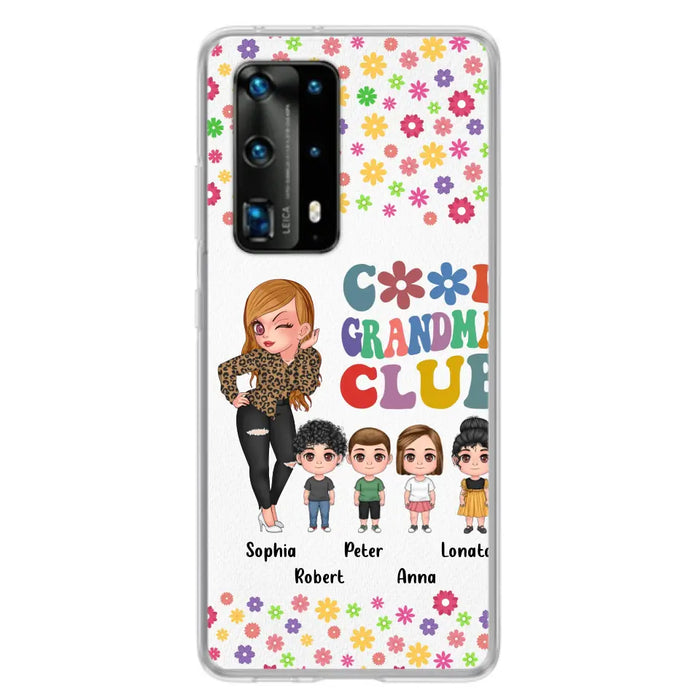 Personalized Cool Grandma Phone Case - Gift Idea For Grandma - Up to 4 Kids - Cases For Oppo/Xiaomi/Huawei