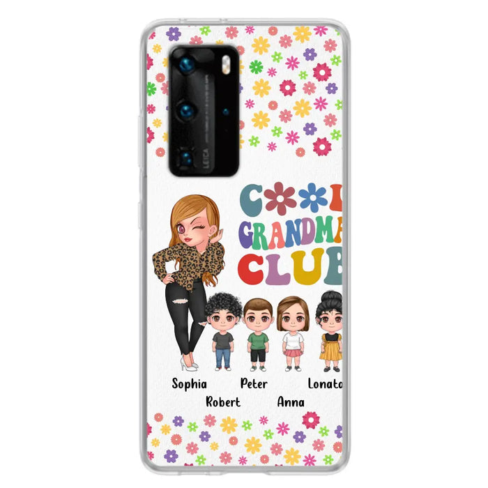 Personalized Cool Grandma Phone Case - Gift Idea For Grandma - Up to 4 Kids - Cases For Oppo/Xiaomi/Huawei