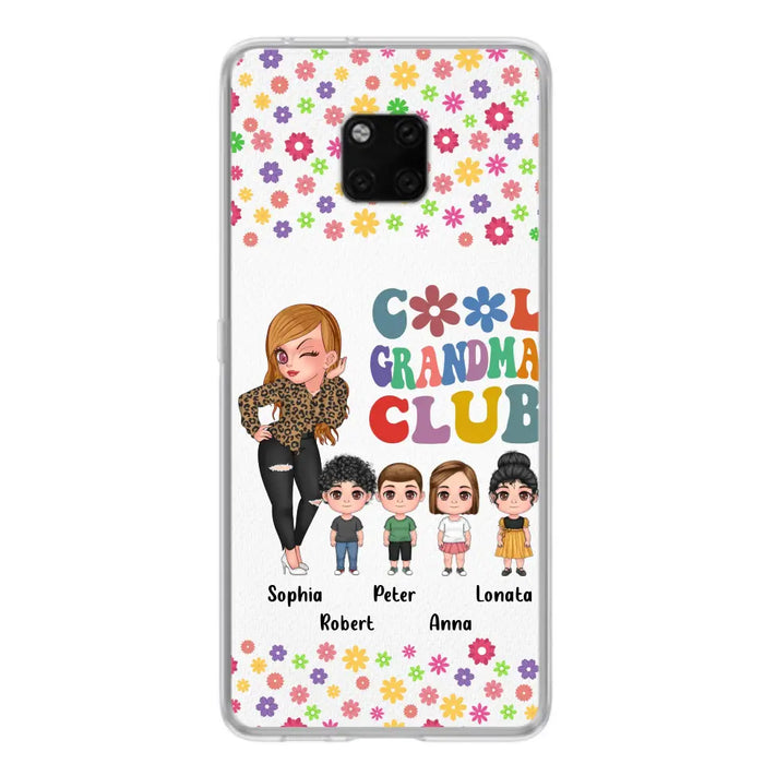 Personalized Cool Grandma Phone Case - Gift Idea For Grandma - Up to 4 Kids - Cases For Oppo/Xiaomi/Huawei