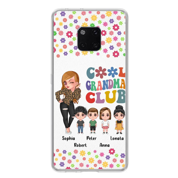 Personalized Cool Grandma Phone Case - Gift Idea For Grandma - Up to 4 Kids - Cases For Oppo/Xiaomi/Huawei