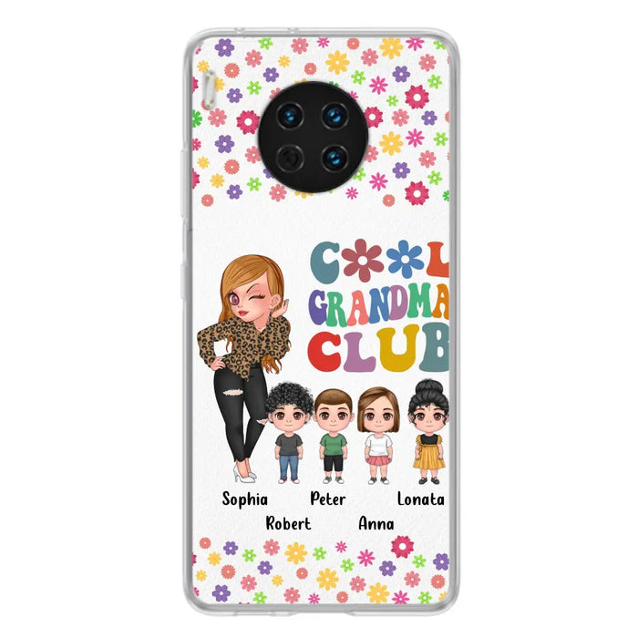 Personalized Cool Grandma Phone Case - Gift Idea For Grandma - Up to 4 Kids - Cases For Oppo/Xiaomi/Huawei