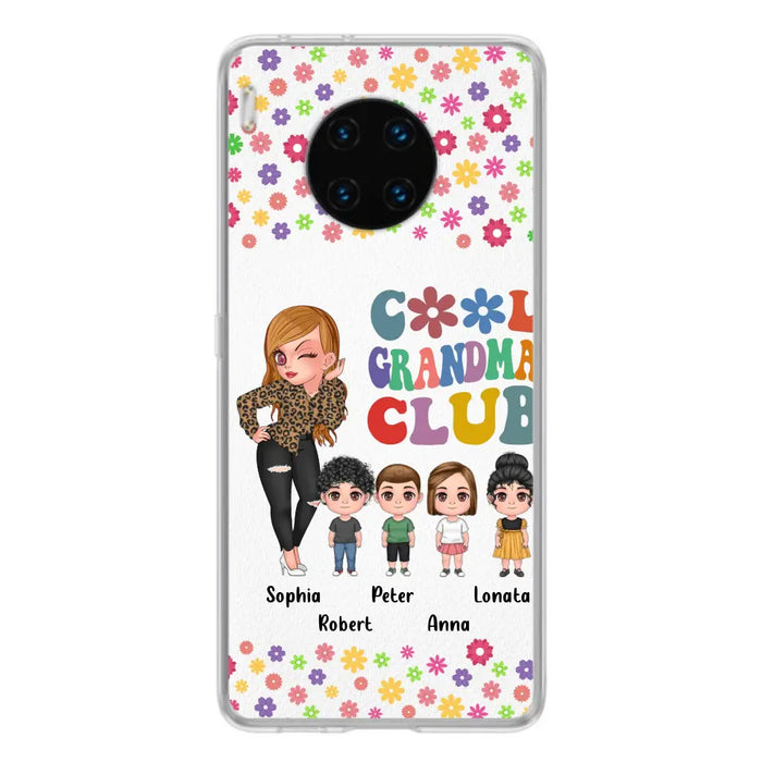 Personalized Cool Grandma Phone Case - Gift Idea For Grandma - Up to 4 Kids - Cases For Oppo/Xiaomi/Huawei