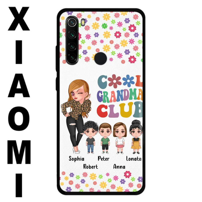 Personalized Cool Grandma Phone Case - Gift Idea For Grandma - Up to 4 Kids - Cases For Oppo/Xiaomi/Huawei